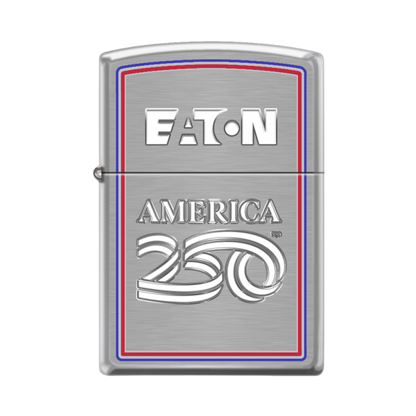 America250 Brushed Chrome Zippo Windproof Lighter, Made in USA