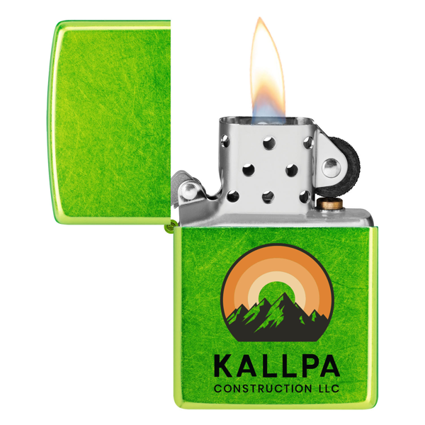 Zippo Windproof Lighter Lurid Green, Made in USA