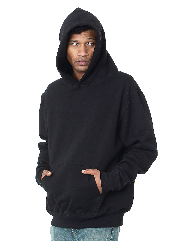 Bayside 4000 Super Heavy 16 Oz. Oversized Hooded Pullover Fleece, Made in USA
