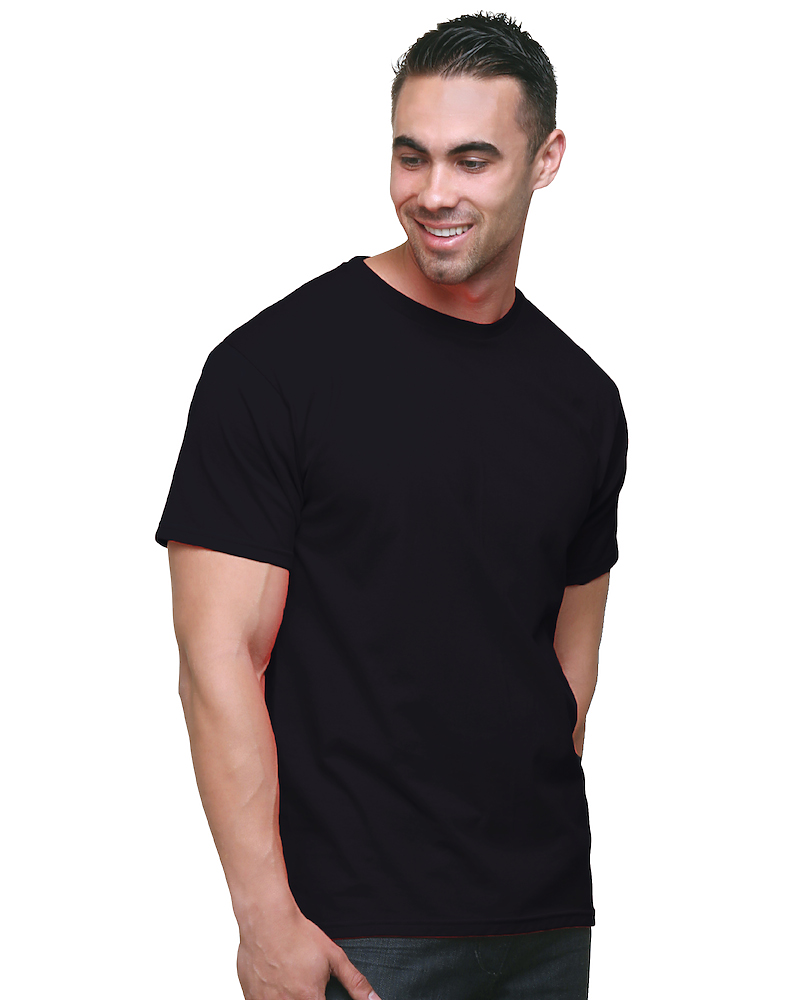 Bayside 5000 Unisex Fine Jersey Crew, Made in USA