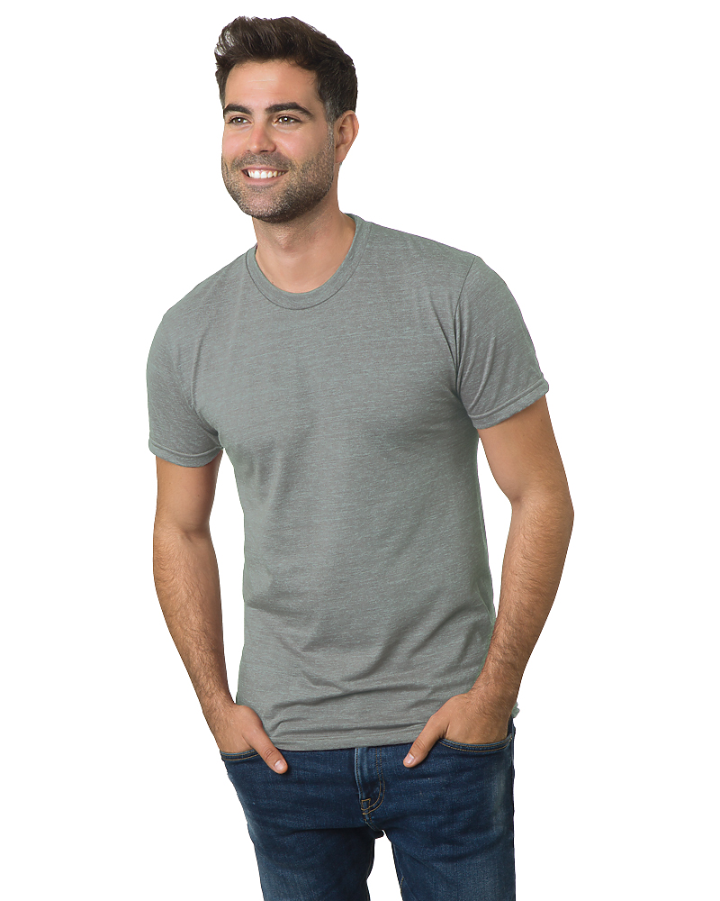 Bayside 5710 Unisex Triblend Crew, Made in USA