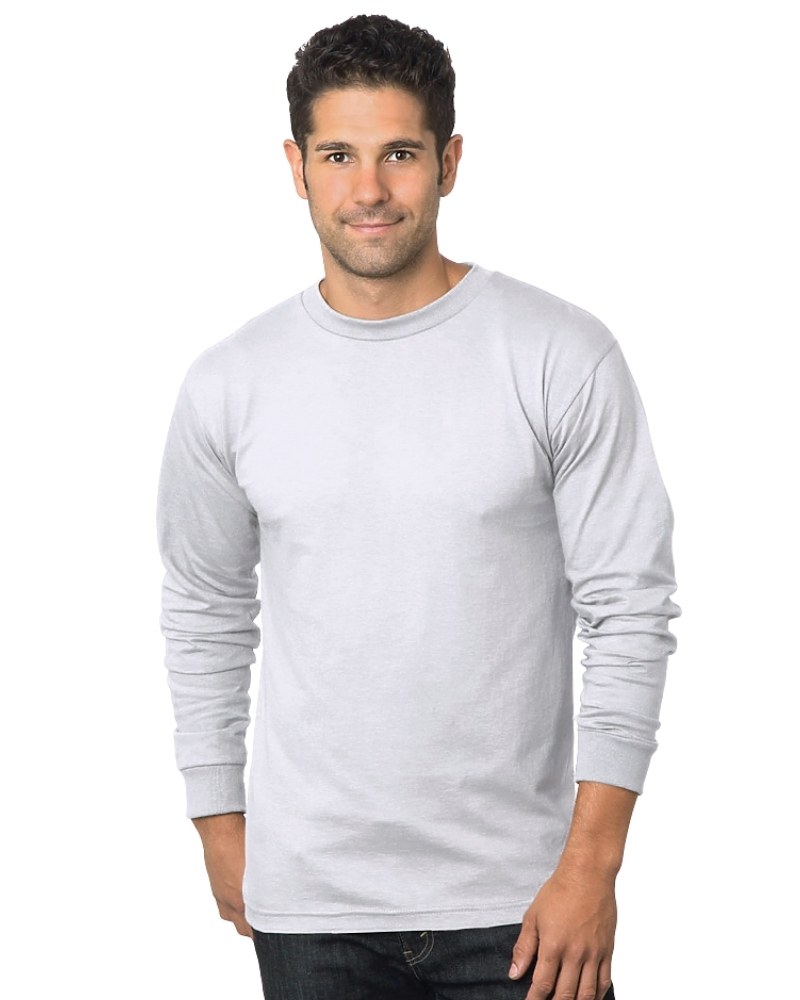 Bayside 6100 Heavyweight 6.1 Oz. Long Sleeve Crew, Made in USA