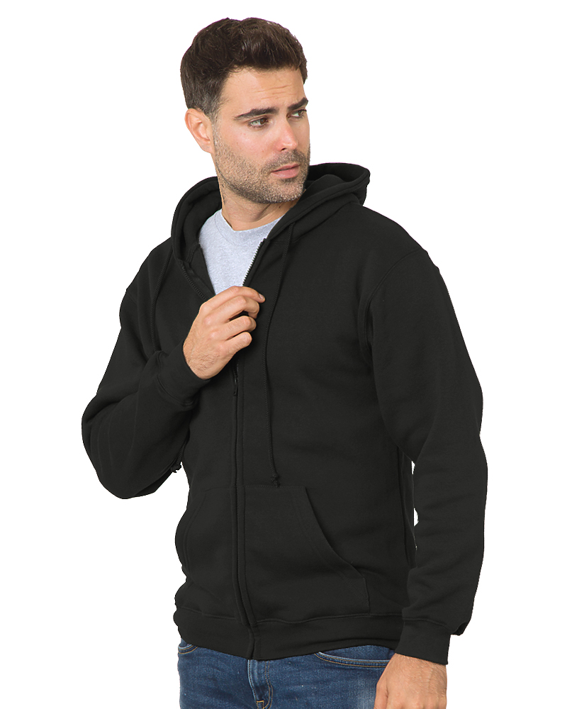 Bayside 900 Unisex Full Zip Hoodie, Made in USA