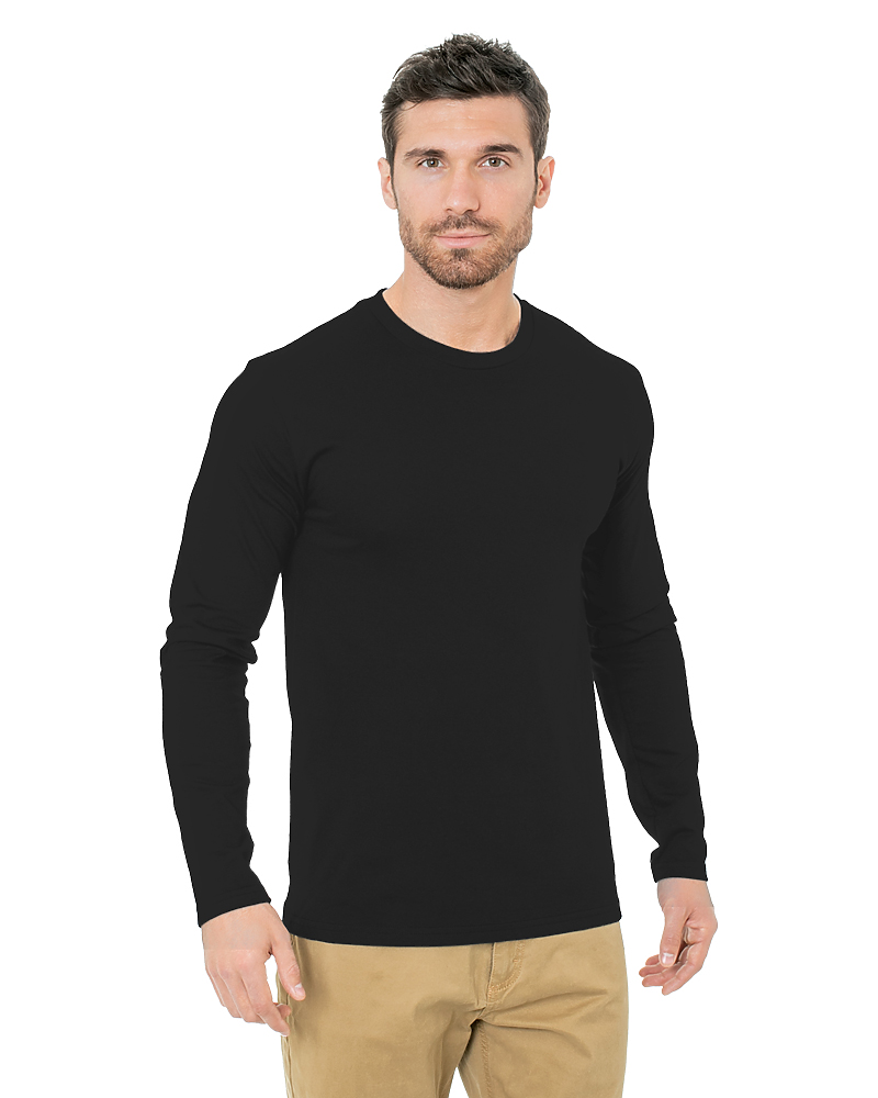 Bayside 9550 Unisex Fine Jersey Long Sleeve Crew