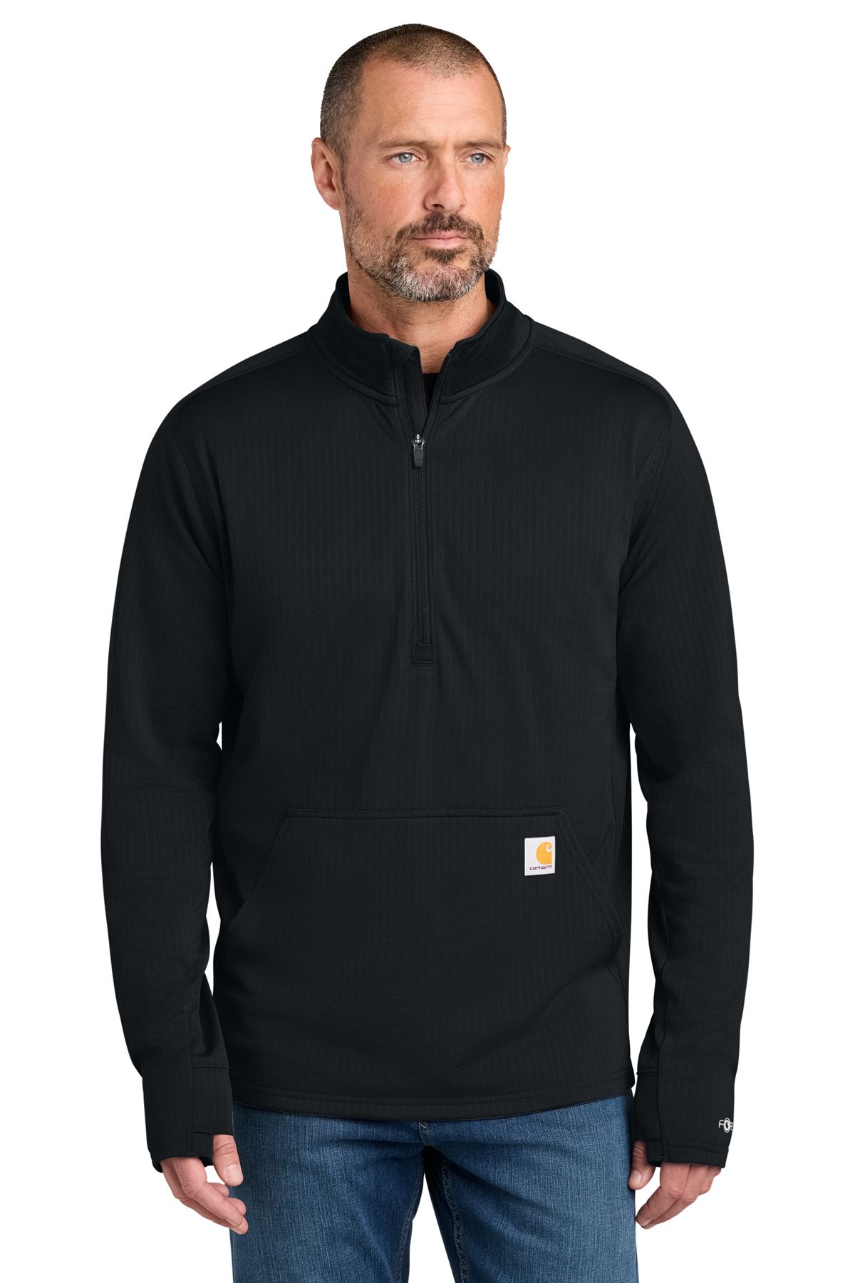 Carhartt Force 1/2-Zip Grid Fleece, black