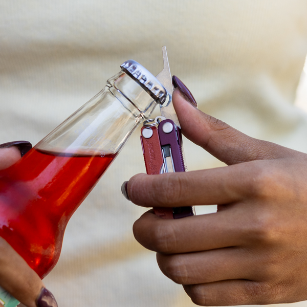 Opening a bottle
