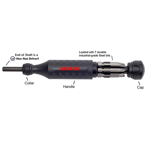 MEGAPRO 8-in-1 Multi-Bit Screwdriver, Made in USA