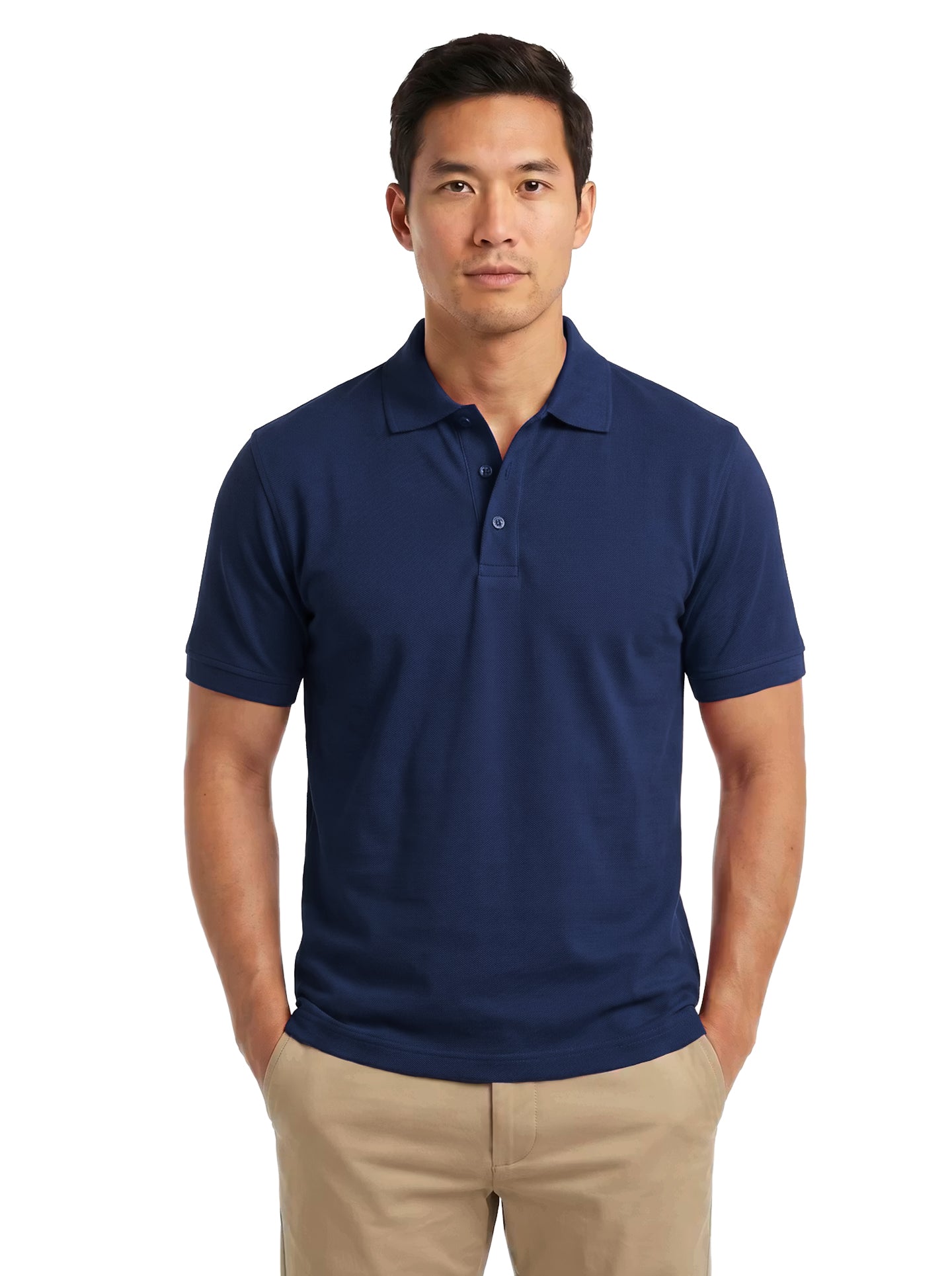 AKWA 2304-PKS Men's Cotton Stretch Pique Polo, Made in USA